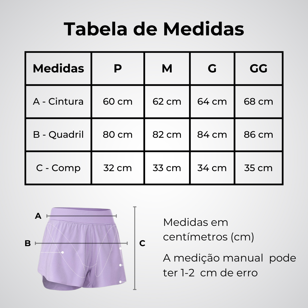 Shorts Feminino GB Running - COMPRE 1, LEVE 2
