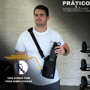 Bag Magnética Esportiva com Suporte para Garrafa D'água